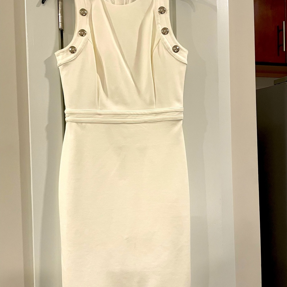 White House Black Market NEW ecru dress